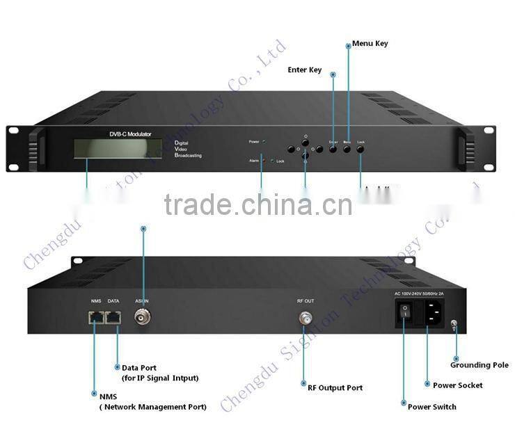 digital tv DVB-C QAM modulator 1qam channel rf out