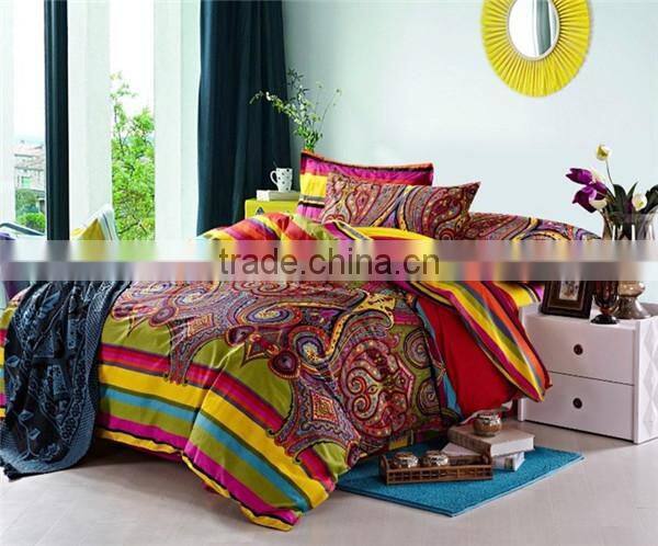beautiful bedding set adult sheet printing bed cover