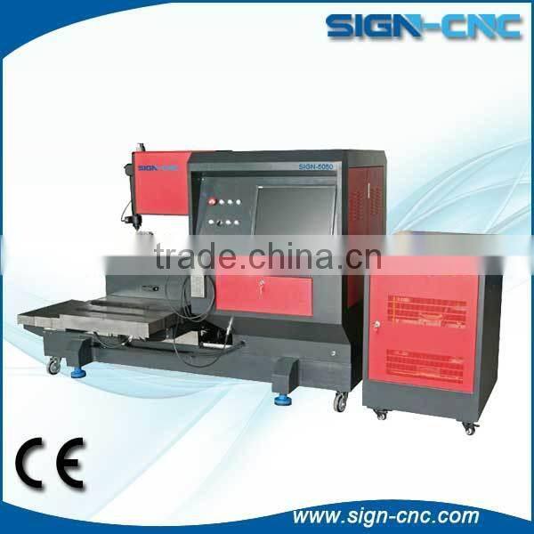 500*500mm work table mini cnc laser metal cutting machine