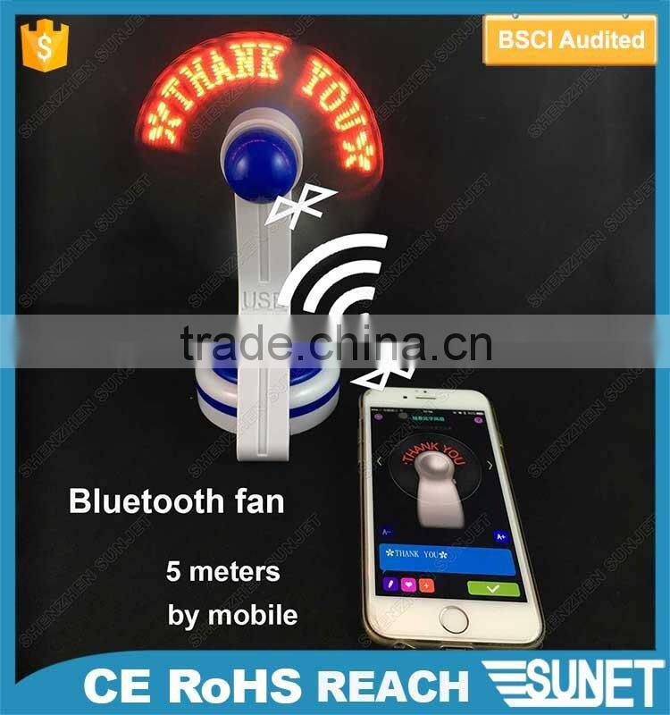 wholesale china goods popular luminous bluetooth led usb programmable fan