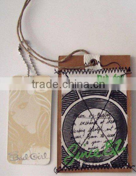 colorful paper hang tags/garment tag