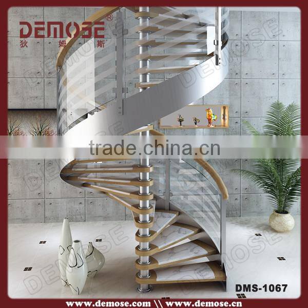 artistic spiral staircases prices/wood stair step/glass folding stairs