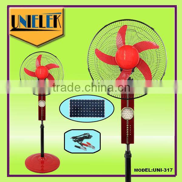 rechargeable battery electric pedestal fan high quality solar powered cooling fan solar