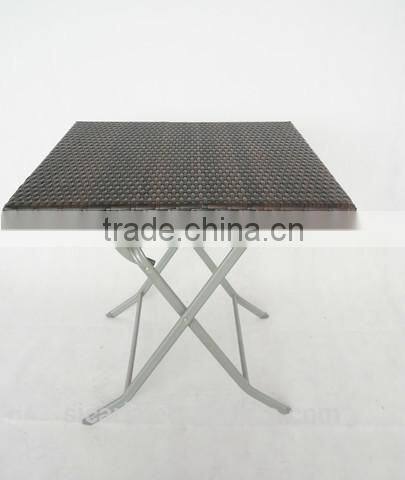 outdoor furniture folding rattan table