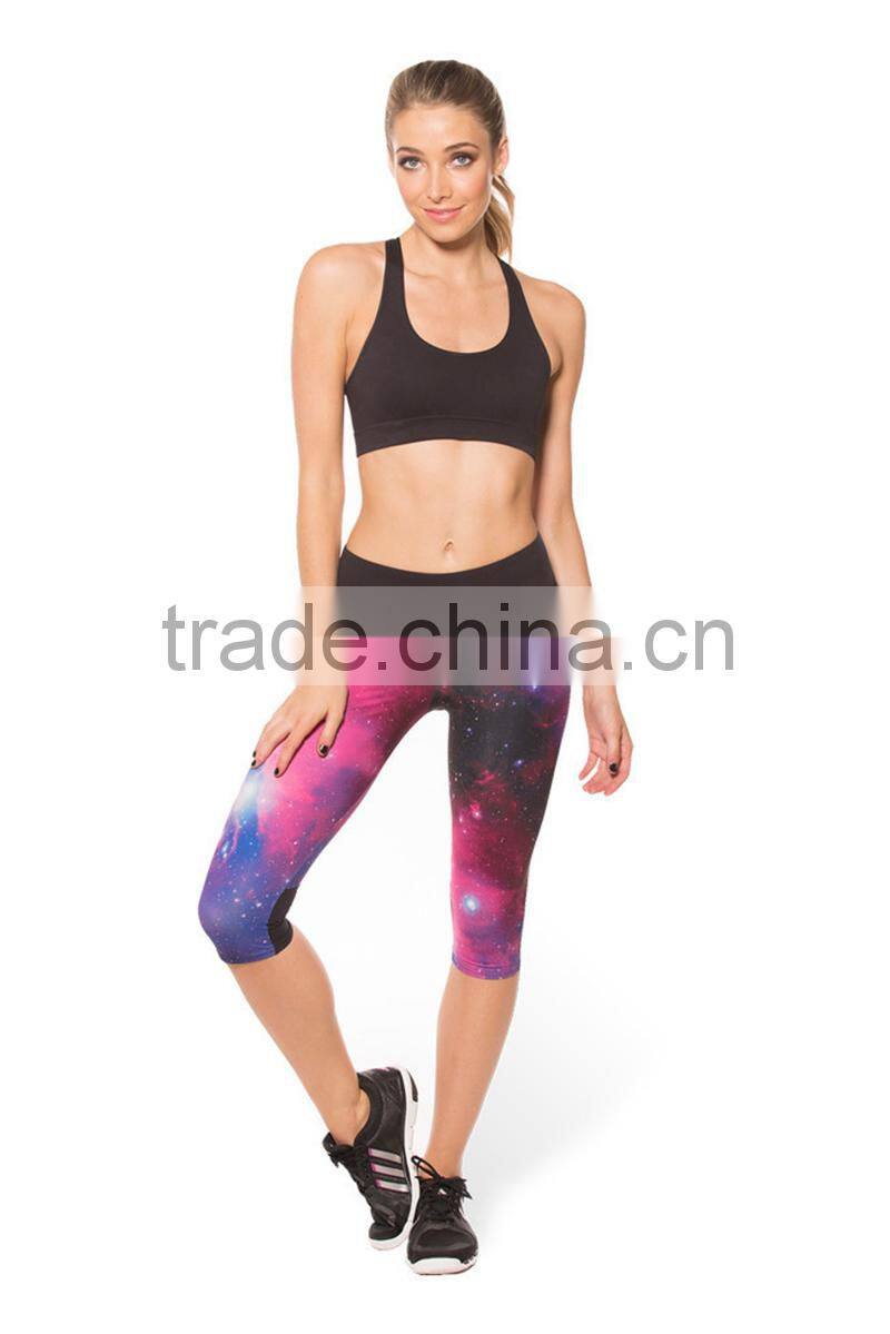 NEW!!! Womens High Waist Slim Tight Fitness YOGA Sport Pants 3D Printed Stretch Cropped Leggings Trousers