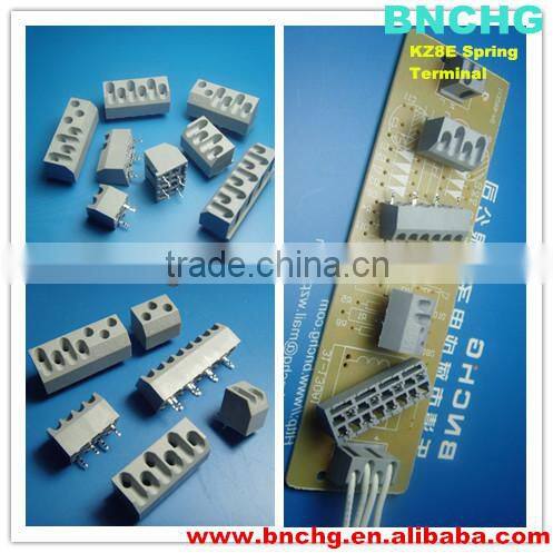 BNCHG KZ8E PCB Terminal Blocks PCB Mount Screwless Terminal 5.0mm Pitch