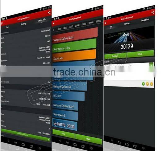 the tablet Allwinner A31s QuadCore Android 4.4.2 with Bluetooth Capacitive Touch 8GB 16GB 32GB