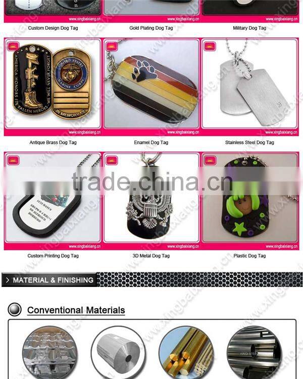 metal black dog tags for promotional gift