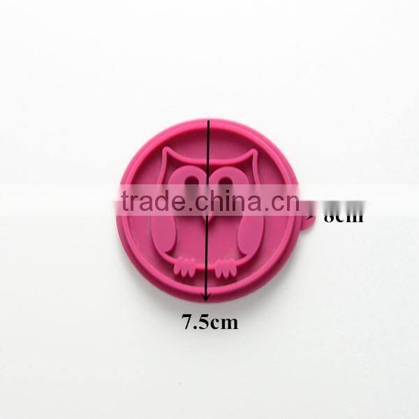 Food grade silicone and wooden handle , Kids Stamp Toy