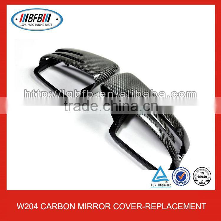 For Mercedes C/E/S Class W204 W221 W212 W218 Carbon Rearview Mirror Cover Replacement