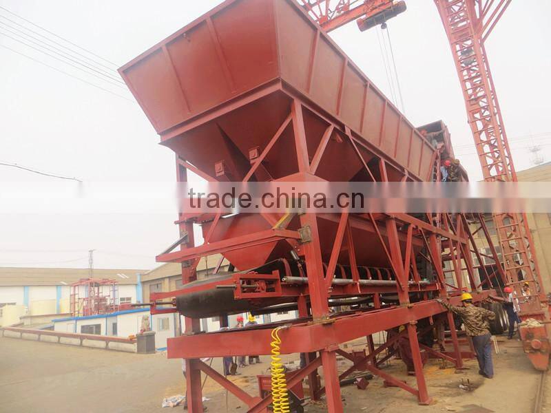 portable concrete mixer machine,mobile type concrete batching plant 25-75m3/h