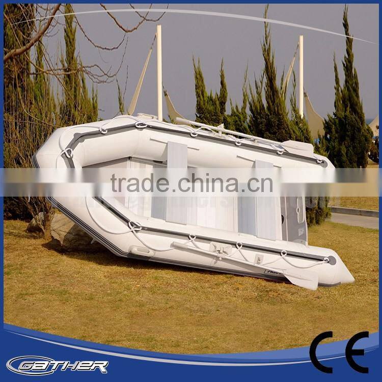 Gather Classic design cheap alumium floor inflatable boat hot sale