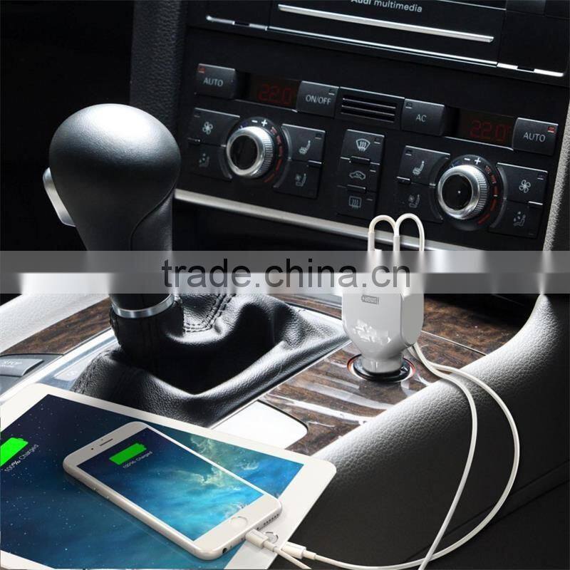 CE FCC ROHS 5V 4.8A 2 port USB car charger