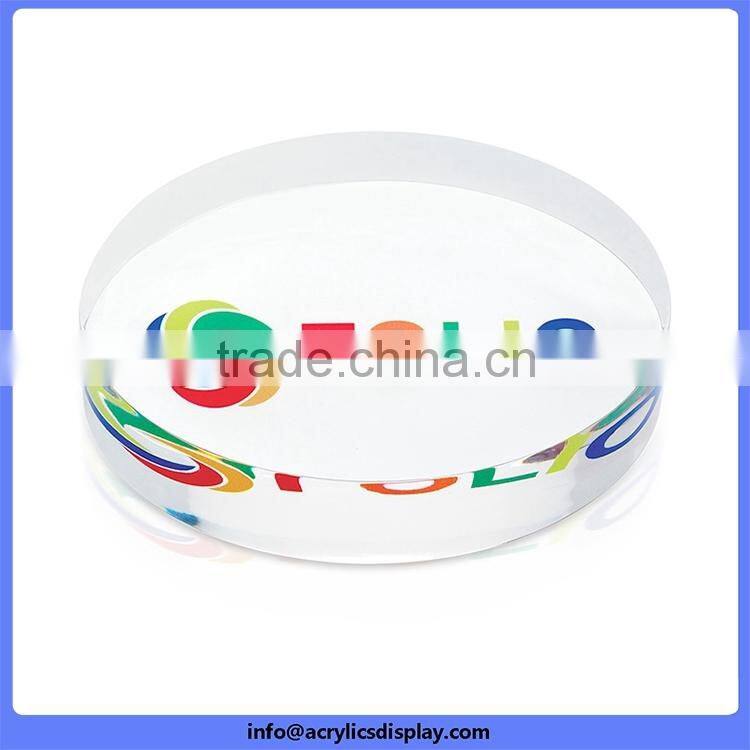 China factory price Best Selling acrylic paper weight with metal insert