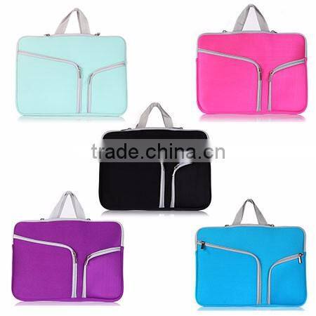High quality Neoprene laptop handbag lightweight messenger business document laptop bag for macbook notebook latop bags