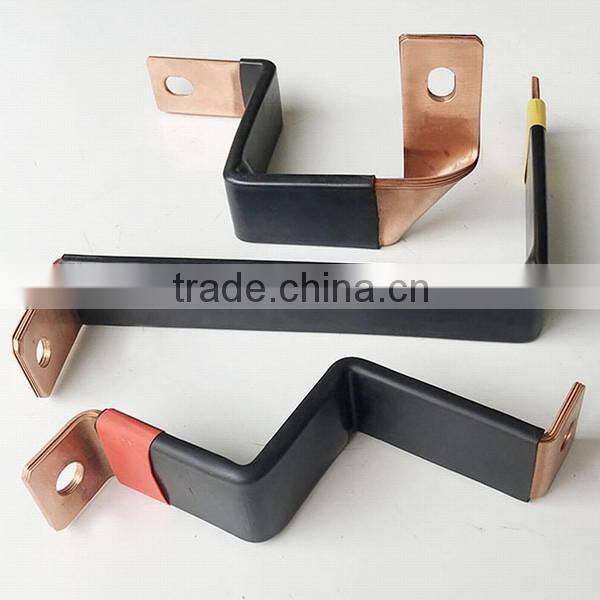 For electrical power used in a variety of electrical equipment flexible flat copper busbar