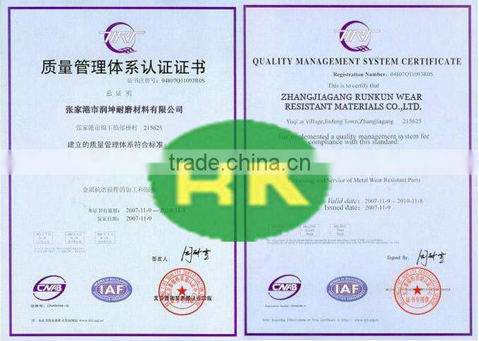 High chromium abrasion resistant pipe