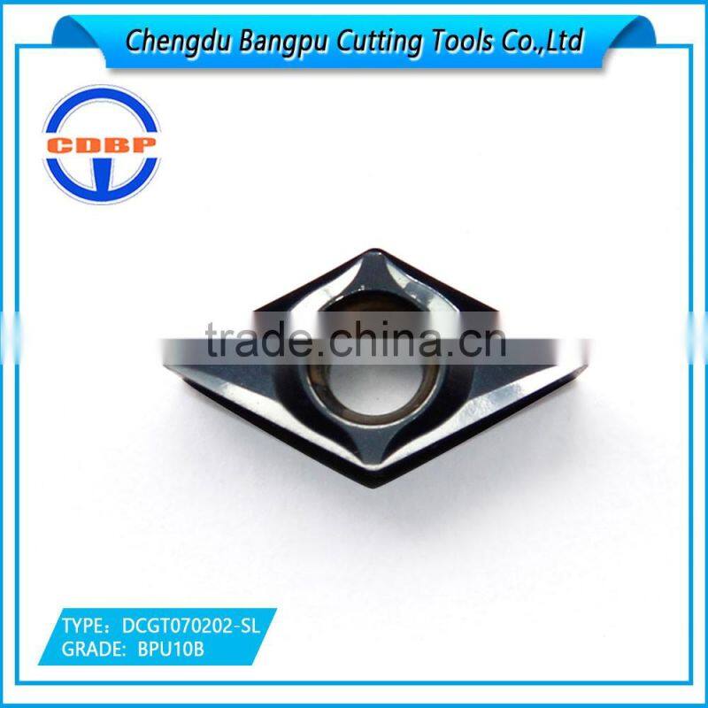 CDBP carbide insert heat resisting alloy processing DCGT070202-SL