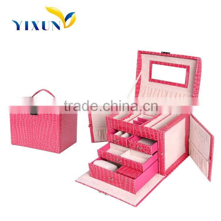 Beautiful Faux leather jewelry display box