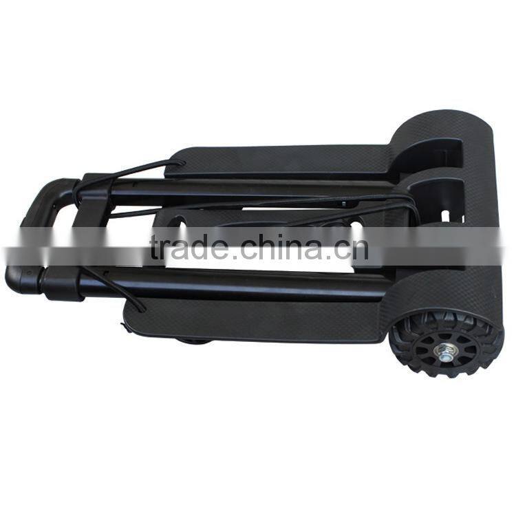 Lightweight luggage metal folding cart /Portable folding shopping luggage trolley/Multi-function telescopic folded shopping cart