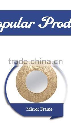 Sliver Home Big Round Metal Compact Mirror