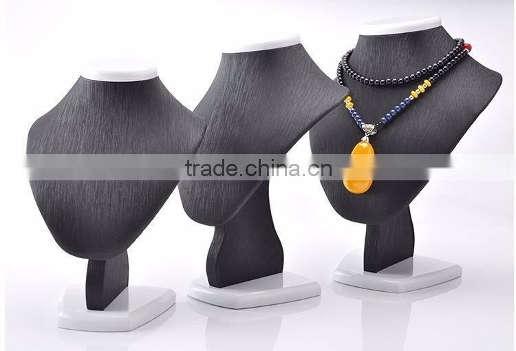 Wholesale leather dummy for jewelry display neck stands
