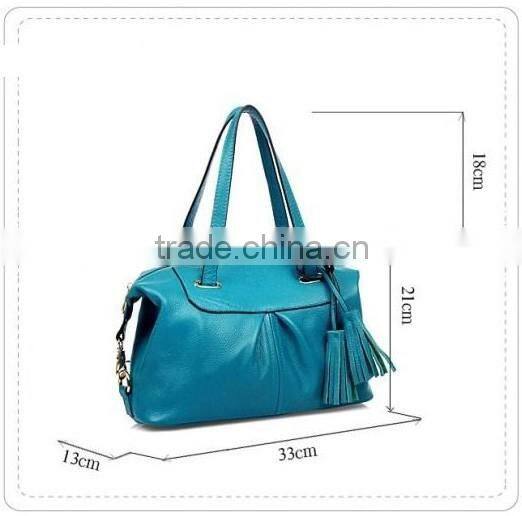 Custom Royal Women leather Extra Large Tote Bag With zipper Pocket