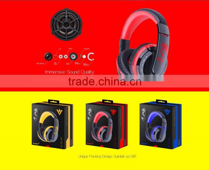 Latest Hi-Fi Sound Bluetooth Headphones with SD Card