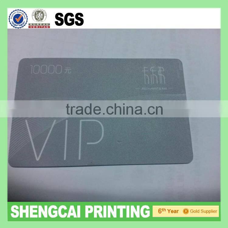 2013 Top sales PVC vip card