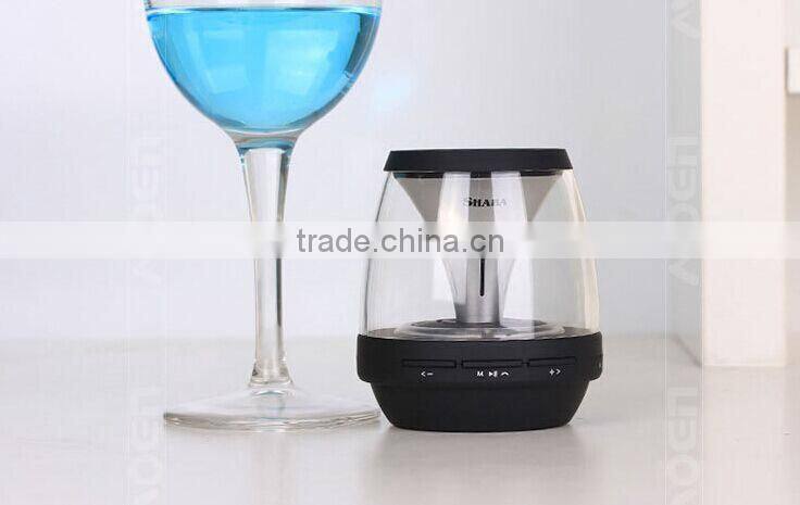 Mini Portable Mental Purple Bluetooth Speaker WITH LED Light AND and FM radio