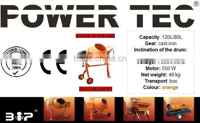 Concrete mixer Power Tec Europe CE