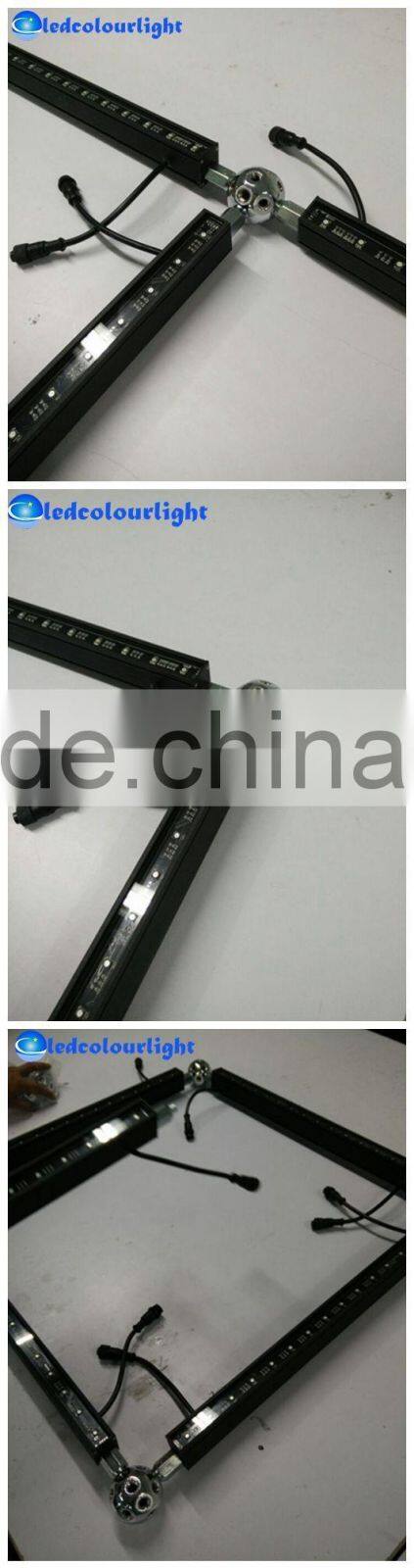 China supplier DMX512 RGB LED light bar with aluminium profile and milky diffuser