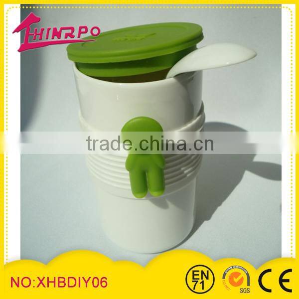 Eco-Friendly Feature and PP Plastic Type coffee mug with silicone lids and cover silicone bottle cover