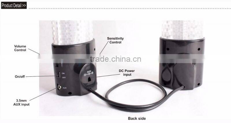 Hot sales Stars Light show Speaker With Volume And Sensitivity Controls,light show function portable mini speaker