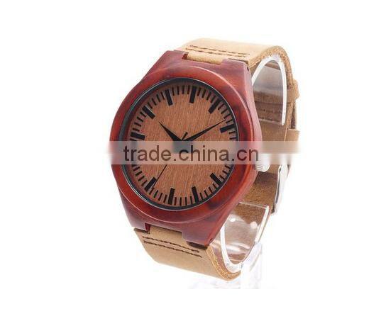 2016 Hot sale Custom design wooden watches wooden box bamboo wrist watches