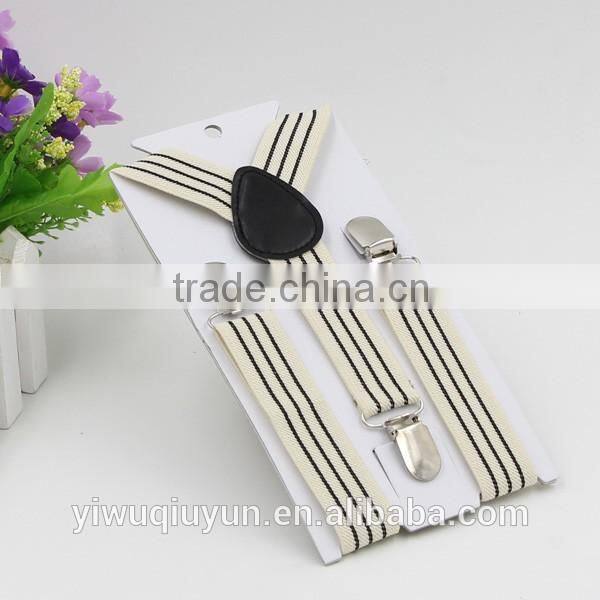 2.5cm Wide kids Unisex Clip-on Braces Elastic Suspender Fashion "Blue/White/Red" 4th of July suspenders