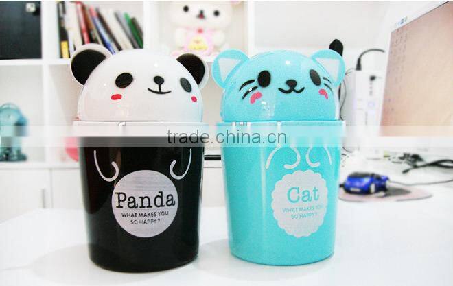 new design destop trash can /stationary storge bucket /Table Top Acrylic/plastic