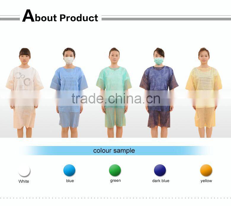Dark Blue Polypropylene Medical Hospital Gowns for Sales
