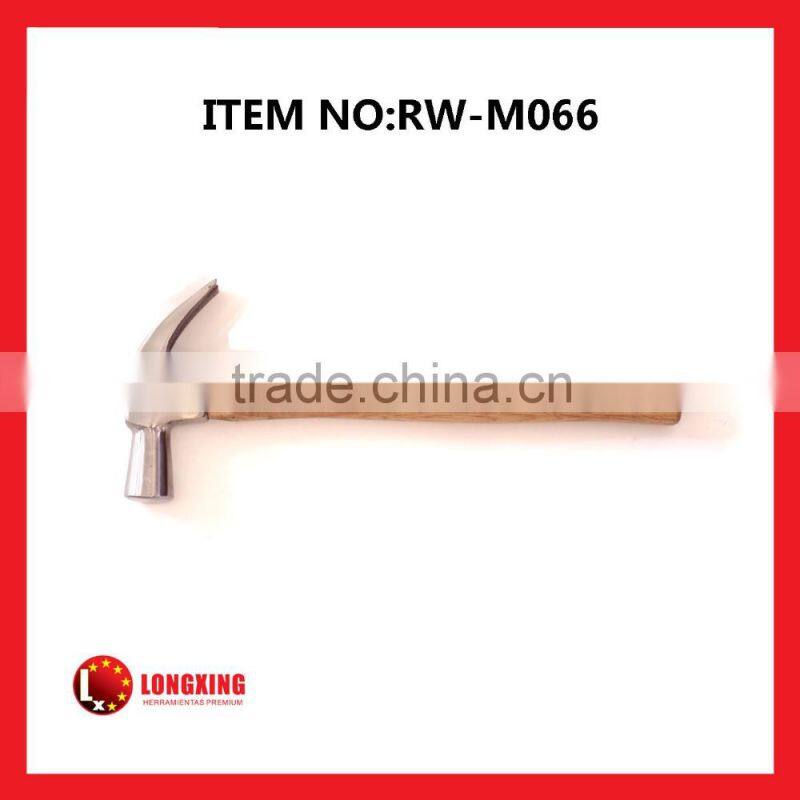 Factory Supply British type claw hammer wooden shaft