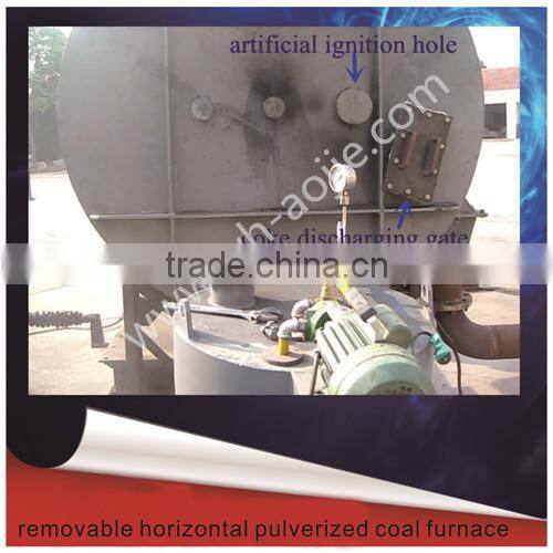 removable pulverized coal injection heating system