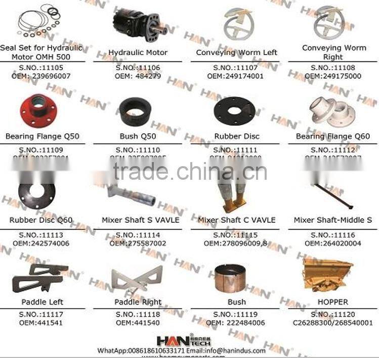 Putzmeister hopper OEM 26288300 26854001 Zoomlion Sany concrete pump