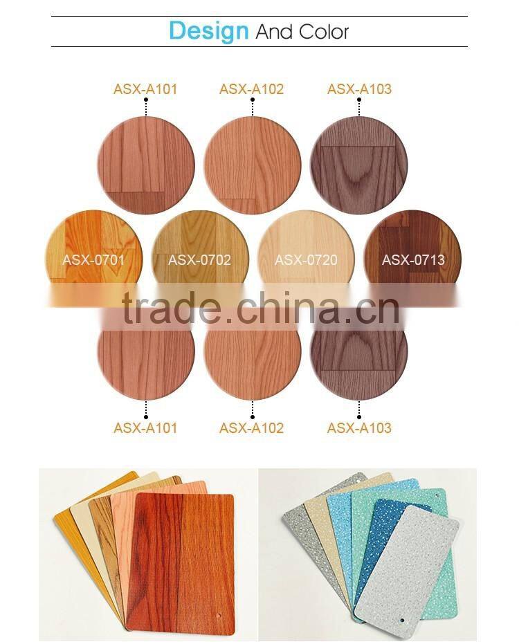 Fire Proof PVC Mesh Fabric Back Vinyl Floor Roll