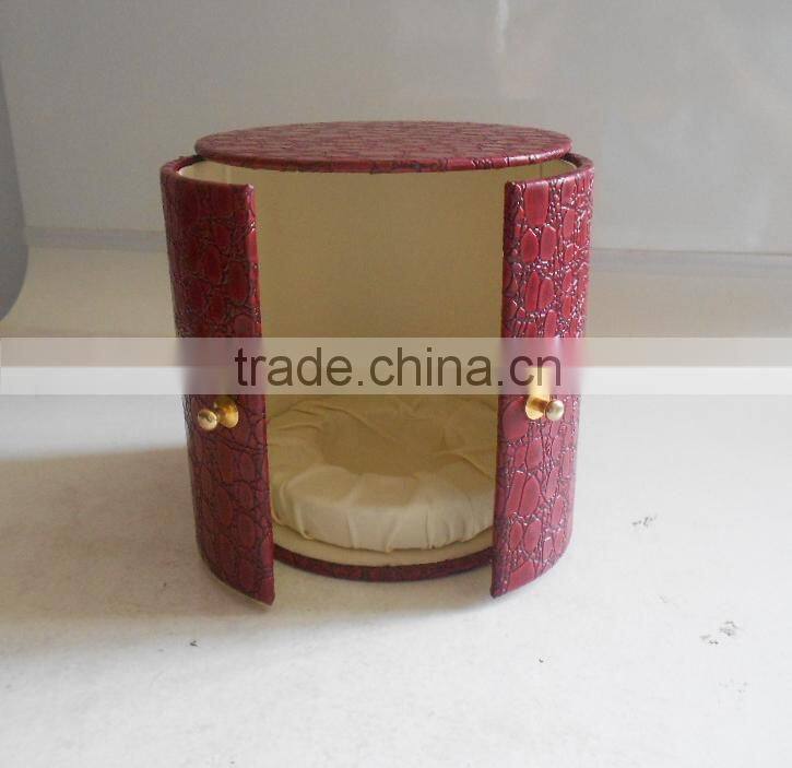 red leather perfume box & handmade jewelry box