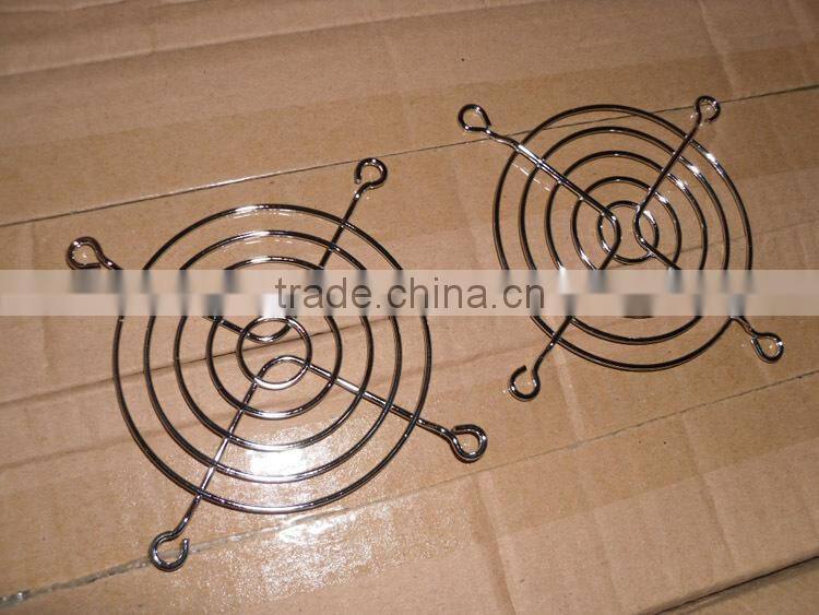 8*8CM 12volts DC Fan protective grille Fan Cover with Metal iron Plating