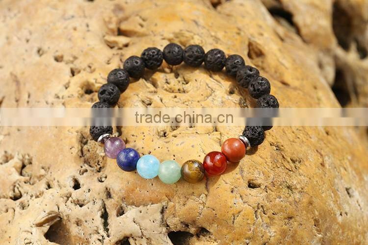 new design Jewelry Natural Stone bracelet lava stone bracelet