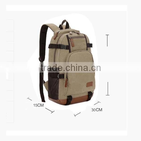 custom vintage canvas backpack for outdoor