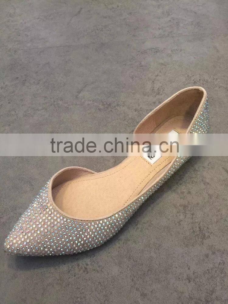 2016 most popular hot selling elegant ladies flat shoes CP6913