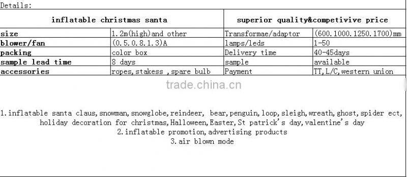 Inflatable reindeer climbing Christmas tree with santa claus