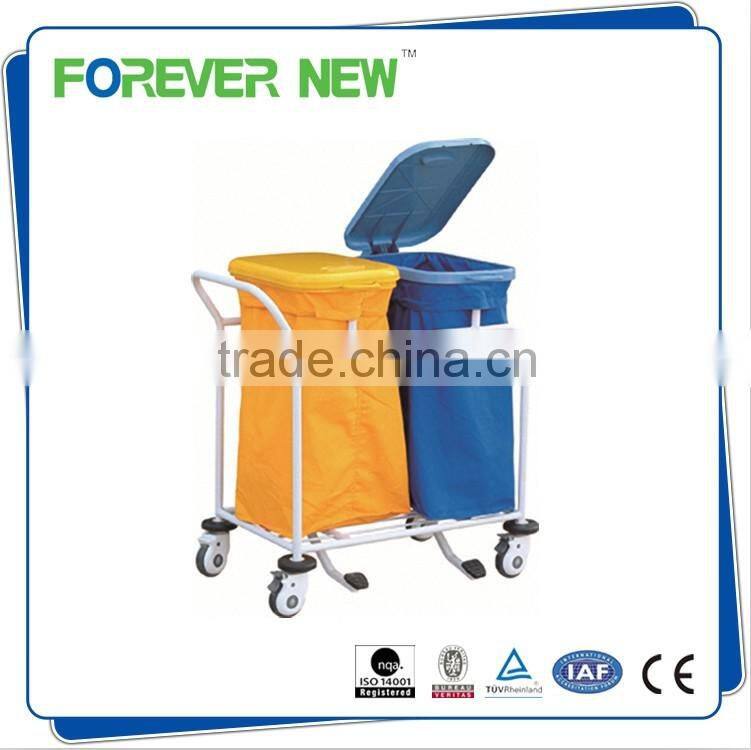 YXZ-016 Stainless steel dressing trolley with 3 buckets
