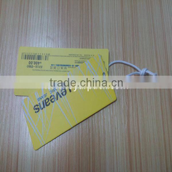 custom paper swing hang tags for garment clothes
